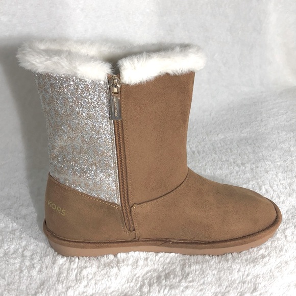Michael Kors Big Girls Johanna Tinsel Faux Suede Winter Boots - Picture 4 of 11